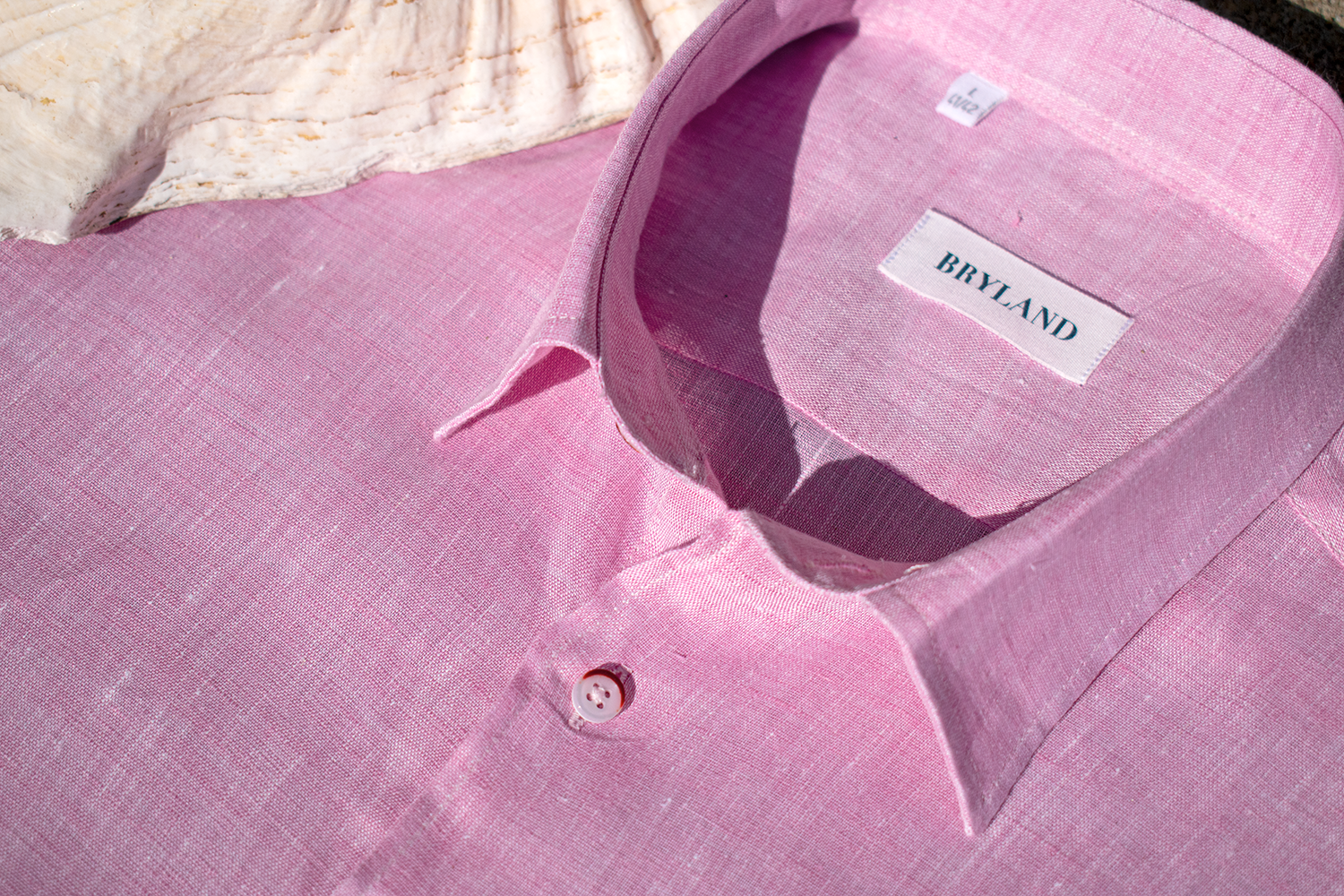 Breezin Linen Shirt - Pink Coral