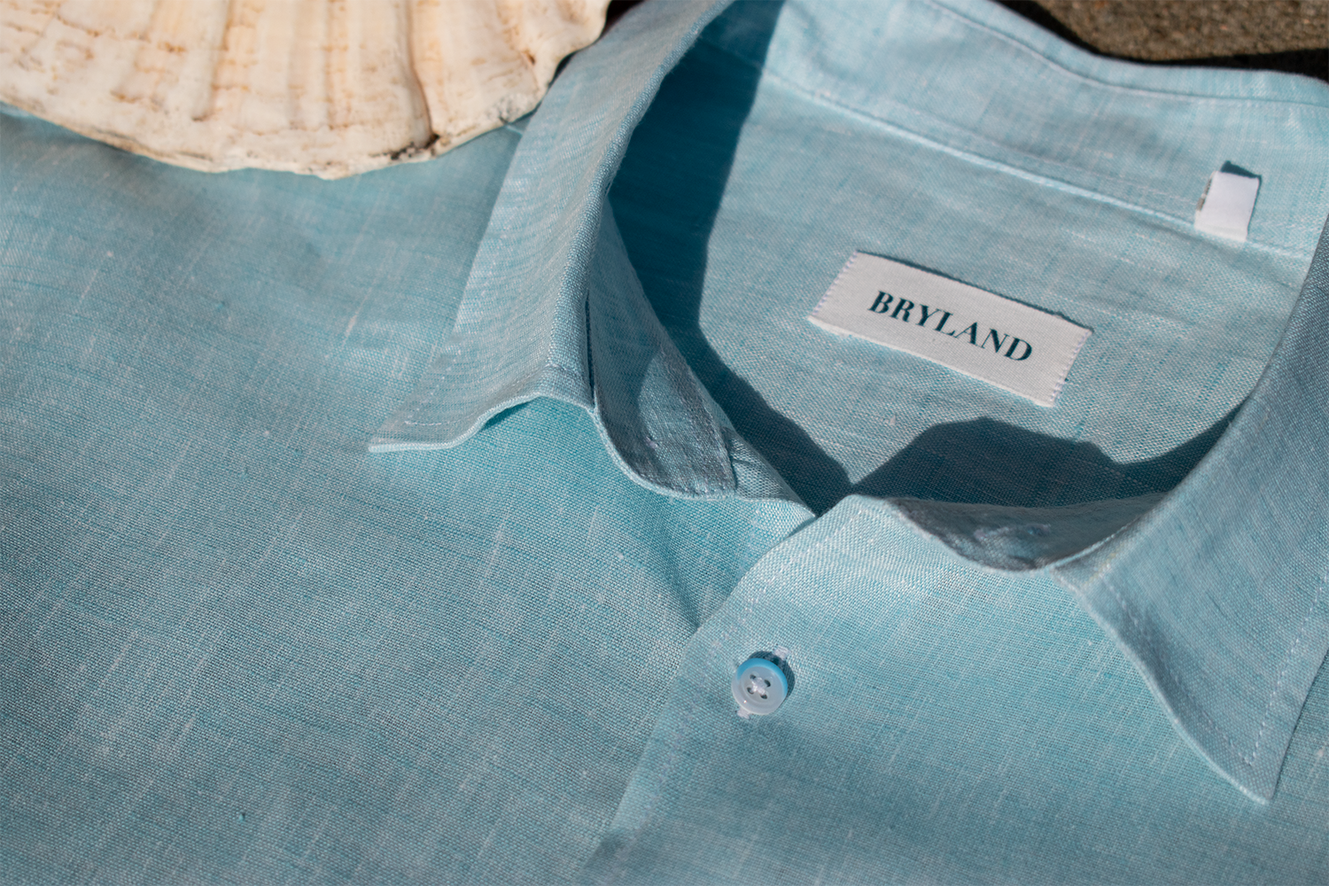 Breezin Linen Shirt - Bayside Green